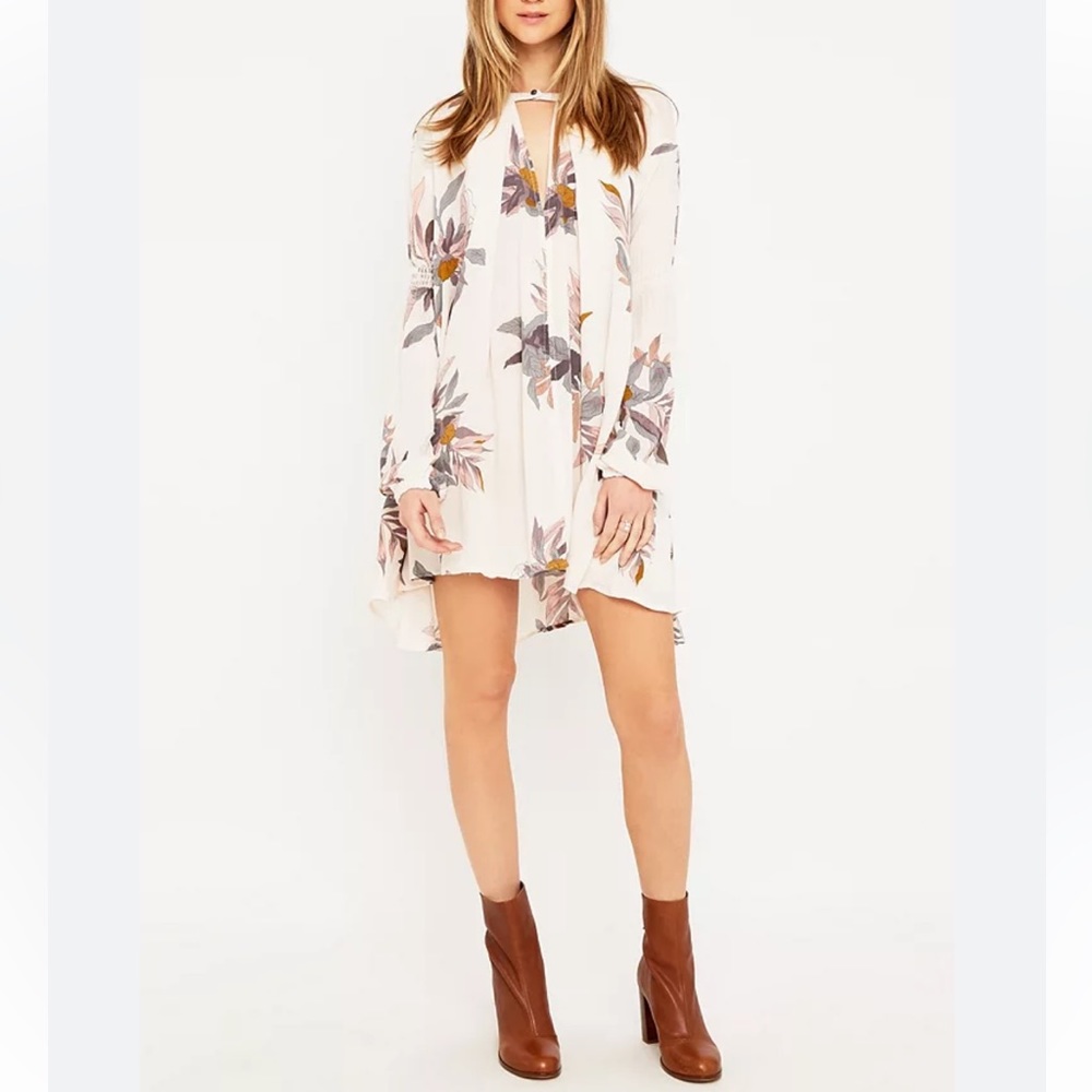 Free People floral tunic long sleeve Medium